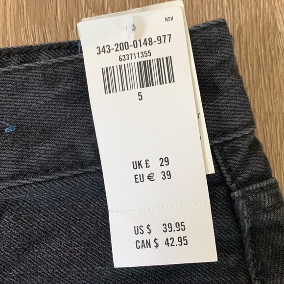 NWT Hollister Ultra High Rise Black Jean Skirt - Picture 4 of 5